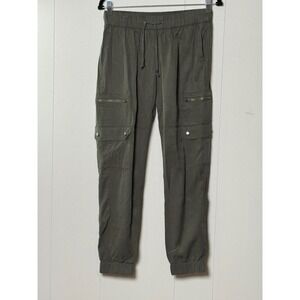 Banana Republic Women's Olive Green Lyocell Cargo Jogger Utility Tapered Size XL